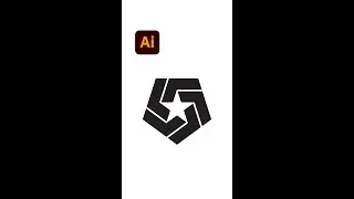 Symmetric logo illustration - Illustrator tips #shorts - Design.lk