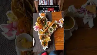 A Restaurant that&rsquo;s famous for its indian map Thali #indianfood #food