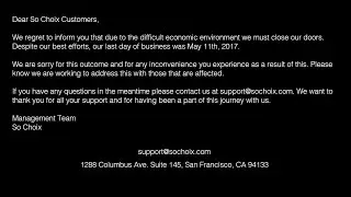 Last So Choix #Unboxing Company has Closed | Forty Plus 411