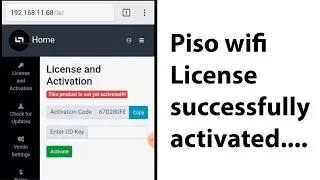 Piso wifi license activation tutorial  (beginners guide)