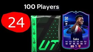 Saka's Starboys!!! 100 players and 91 saka