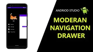 Modern Navigation Drawer using Kotlin in Android Studio | Slideable Menu with Navigation Drawer 2022