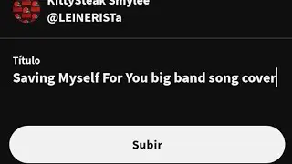 Saving Myself For You big band song cover 