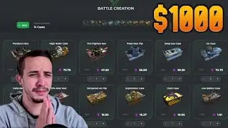 $1000 Rust Case Opening Battle on Rustclash :O (BIG WIN for 7k Subs)
