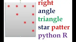 p14 python program to print inverted hallow or empty right angle triangle pattern how to write as