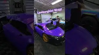 Lamborghini Huracan Wrap Time-lapse #wrap #carwrap #lamborghinni #satisfying