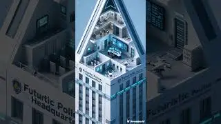 Futuristic Police Headquarters #shorts