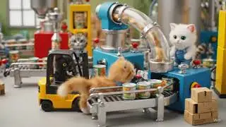 anak kucing kerja, miniatur