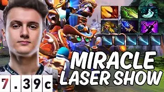 MIRACLE GOD TINKER PLAYS &ndash; 7.39c LASER SHOW! 🔥 | Dota 2