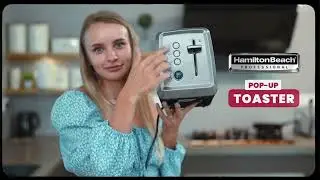 Hamilton Beach POPUP-Toaster | Цифровой тостер на 2 ломтика с широкими отделениями и функцией раз...
