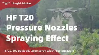 HF T20 Agricultural Drone, High Pressure Nozzle Operation Effect Show