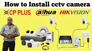 How to install cctv camera | complete course  of cctv installation |