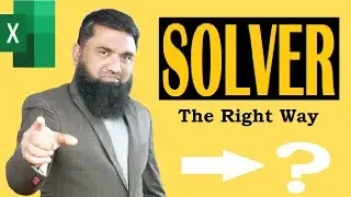 Data Analysis | How To Use Solver Tool In Excel