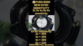😱 BGMI scope setting 2x 3x 4x 6x 8x | new Best Sensitivity settings |  #shorts #bgmi #viral #gaming
