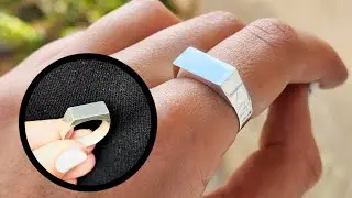 Making men's and women's minimal silver rings😎Handmade step by step@kimzi858