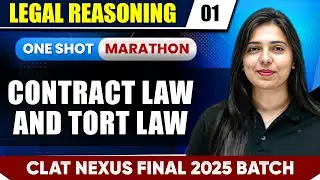 Legal Reasoning | Live Marathon In One Shot | Contract Law  And Tort Law | CLAT