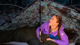 Я попробовал устроить тайный кемпинг под проливным дождем при температуре -3&deg;C без палатки (испол...