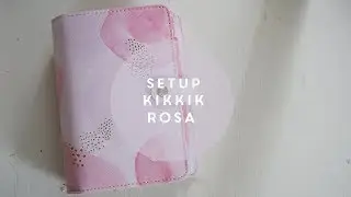 Come fare il setup dell'agenda ita || Kikkik tema fenicotteri rosa e love