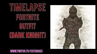 Drawing Fortnite Outfit [Dark Knight] - (Timelapse)