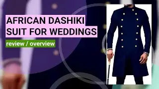 Review: Stylish Men's African Dashiki Suit for Weddings & Evenings