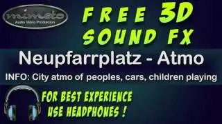 Neupfarrplatz Atmo - Free 3D-Sound FX, ASMR, Kunstkopf, Gaming Sound, Video Sounds
