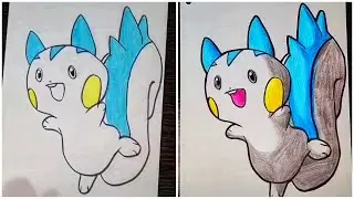 How To Draw Pachirisu Pokemon - Simple Pachirisu Drawing