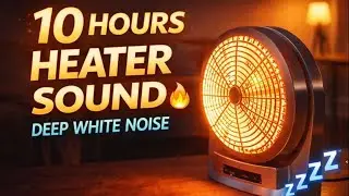 10 Hours Heater Sound 🔥 Warm White Noise for Deep Sleep