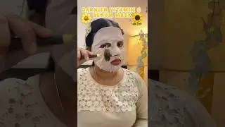 Garnier Vitamin C serum Mask 🌻☀️#garnier #skin care#facecream #shorts #shortvideo #makeuptutorial ✨