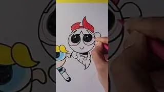 How to draw Powerpuff girls #cartoondrawing #90scartoons #childhoodmemories #picturearts
