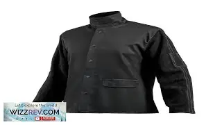 VEVOR Flame Resistant Welding Jacket L Size Heavy Duty Split Cowhide Leather
