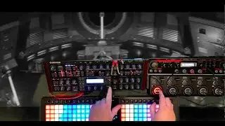 Hardware Jams Challenge - Ikarie XB-1 inspiration live jam in Hungarian D minor