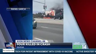 Four killed after moving truck hits power pole on Blanco Road near Marina