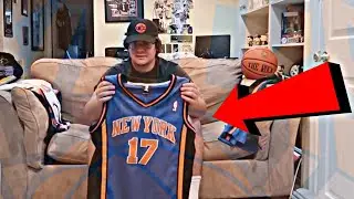 Knicks Fan Shows Off His Knicks Jersey Collection!!
