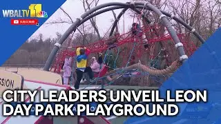 City leaders unveil Leon Day Park Playground