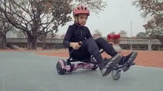 SISIGAD B02 Off Road VS A02 Bluetooth Flash Hoverboard On Seat Attachment Kart