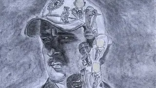 Captain cool MS. Dhoni realistic sketch