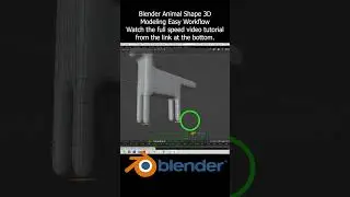 Blender Animal Shape 3D Modeling Easy Workflow #Blender #3dmodeling #animal #tutorial #workflow