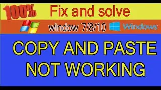 How to Fix Right Click Copy AND Paste Not Working in Windows 10/8/7 (2 SOLUTION) 2020 BEST METHOD