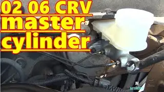 How To Replace Brake Master Cylinder On Honda CRV And Bleed Out The Air Out Of Brake Lines, Any Car