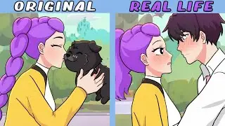 Rumi found an adorable puppy - Jinu the pervert | Original vs Plush Toys | KPop Demon Animation