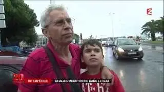 Reportage FR2 - Inondations Montpellier - Ao&ucirc;t 2015