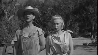 Donald O'Connor and Mamie Van Doren in a scene from 