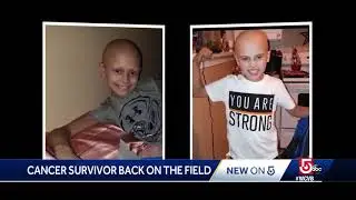 Inspiring, young cancer survivor returns to the field