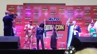 Comic Con Hyderabad 2016 - Iron man and others
