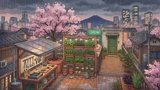Study Grows Best In Quiet Rain 🌧️🌸 Cozy Spring Rooftop Lofi For Focus And Flow