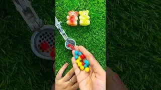 Colorful Candy Crushing ASMR | Gummy Bear Press & Crunchy Balls Satisfying Sounds 💥🍬