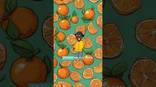Originally Oranges Weren't Orange ⁉️ 🍊#Shorts #orange #fruit #colour