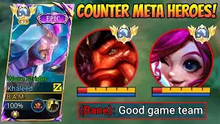 GLOBAL KHALEED DESTROYS META HEROES! BEST COUNTER & TANKY BUILD 2025 - MLBB