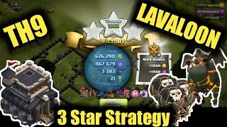 Clash of Clans coc live Th9 LavaLoon attack strategy gp gamer