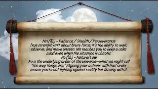 Ninpo - Philosophy (Dedication to my Kerios/Shidoshi/Master Instructor)